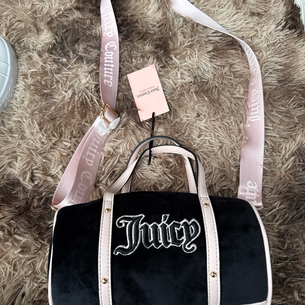 Juicy Couture Black and Pink Women's Bag